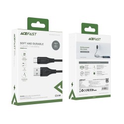 Καλώδιο σύνδεσης Acefast C3-04 USB-A σε USB-C Braided 3A 1.2m Μαύρο