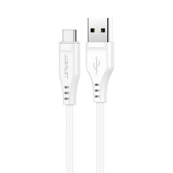 Καλώδιο σύνδεσης Acefast C3-04 USB-A σε USB-C Braided 3A 1.2m Λευκό