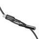 Καλώδιο σύνδεσης Acefast C1-07 USB-C σε 3.5mm Θηλυκό Braided 18εκ. Μαύρο Συμβατό με όλες τις USB-C Συσκευές