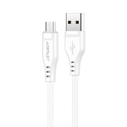 Καλώδιο σύνδεσης Acefast C3-09 USB-A σε Micro-USB 2.4A 1.2m Λευκό