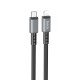 Καλώδιο Σύνδεσης Hoco X85 Strength USB-C σε Lightning PD20W Μαύρο 1m Υψηλής Αντοχής