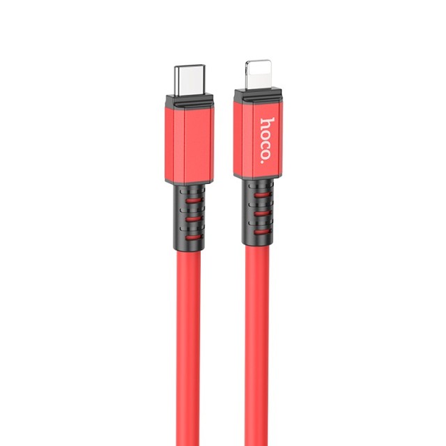 Καλώδιο Σύνδεσης Hoco X85 Strength USB-C σε Lightning PD20W Κόκκινο 1m Υψηλής Αντοχής