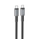 Καλώδιο Σύνδεσης Hoco X85 Strength USB-C σε USB-C 60W 20V/3A Μαύρο 1μ. Υψηλής Αντοχής