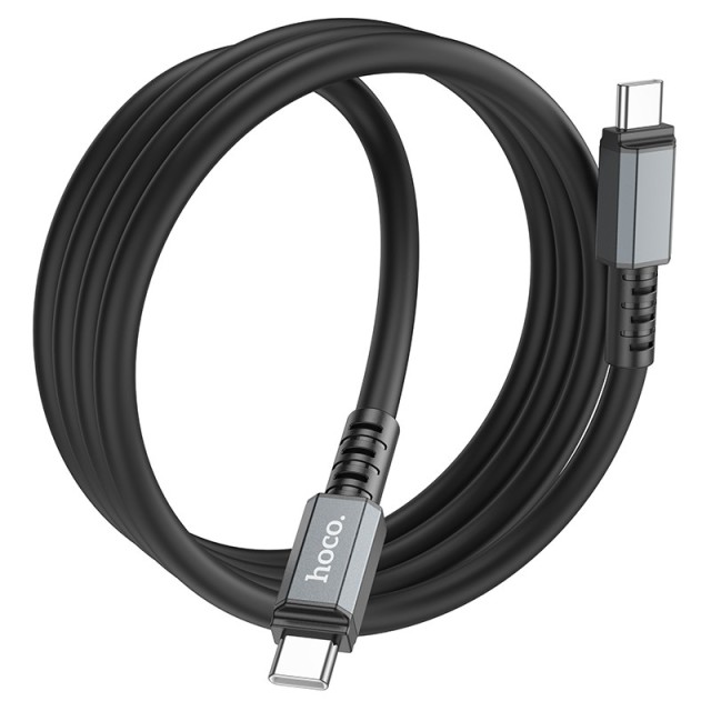 Καλώδιο Σύνδεσης Hoco X85 Strength USB-C σε USB-C 60W 20V/3A Μαύρο 1μ. Υψηλής Αντοχής