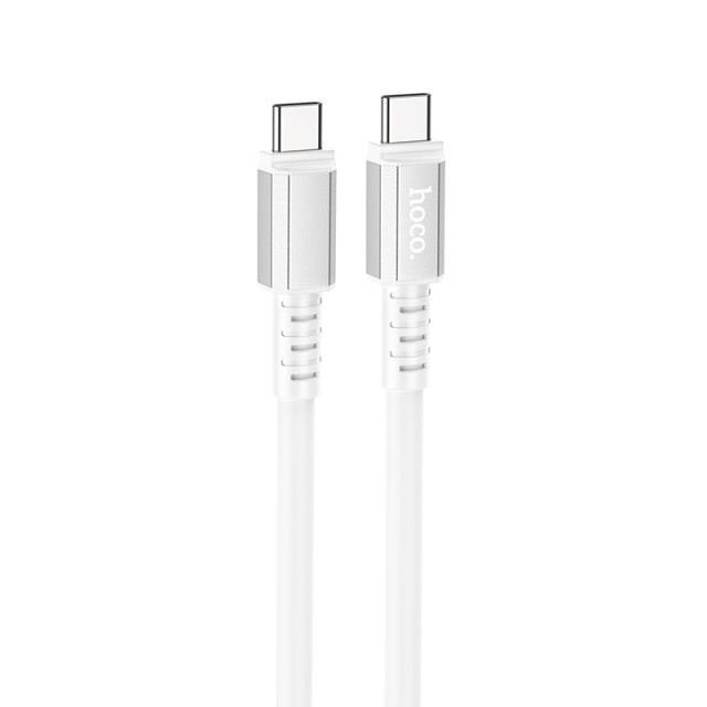 Καλώδιο Σύνδεσης Hoco X85 Strength USB-C σε USB-C 60W 20V/3A Λευκό 1μ. Υψηλής Αντοχής