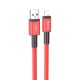 Καλώδιο Σύνδεσης Hoco X85 Strength USB σε Lightning 2.4A Κόκκινο 1m Υψηλής Αντοχής