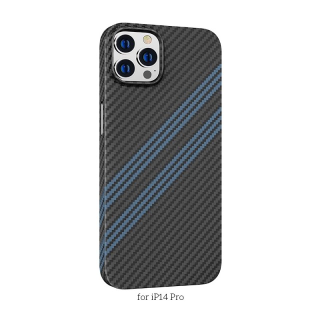 Θήκη Hoco Slim Kevlar Texture για Apple iPhone 14 Pro Μαύρο Μπλε