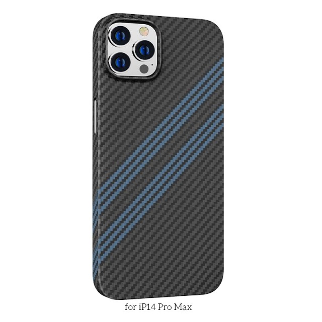 Θήκη Hoco Slim Kevlar Texture για Apple iPhone 14 Pro Max Μαύρο Μπλε
