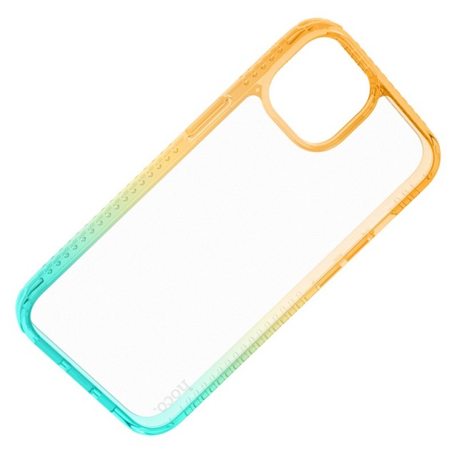 Θήκη Hoco Crystal Color Skin Feel για Apple iPhone 14 Plus Πορτοκαλί Πράσινη