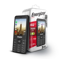 Energizer Energy E280S 512MB/4GB Dual Sim 4G 2.8" KaiOS 3000mAh Bluetooth Camera Μαύρο 3 Χρόνια Εγγύηση