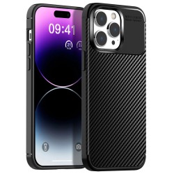 Θήκη Ancus AutoFocus Carbon Fiber για Apple iPhone 14 Pro Μαύρη