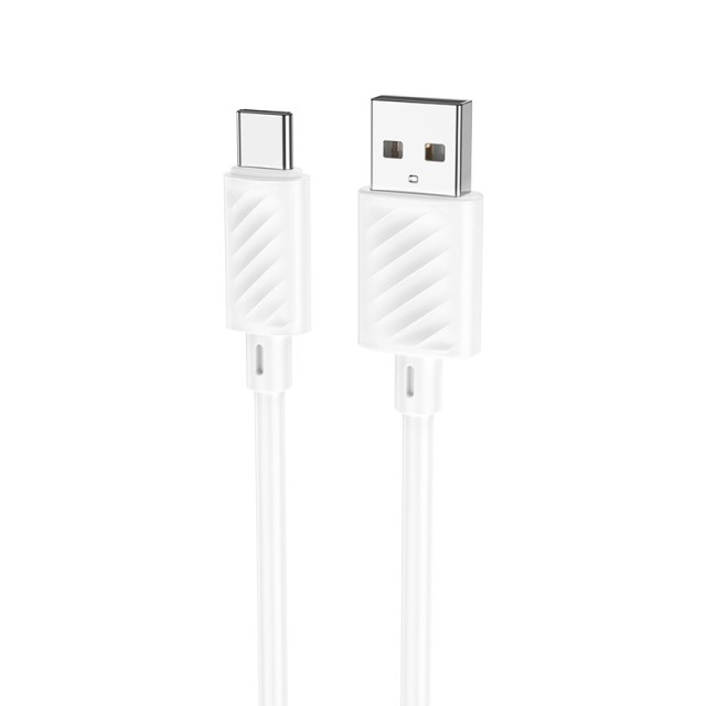 Καλώδιο σύνδεσης Hoco X88 USB σε USB-C 3.0A για Γρήγορη Φόρτιση και Μεταφορά Δεδομένων 1m Λευκό