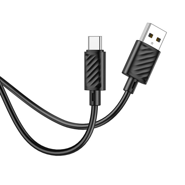 Καλώδιο σύνδεσης Hoco X88 USB σε USB-C 3.0A για Γρήγορη Φόρτιση και Μεταφορά Δεδομένων 1m Μαύρο