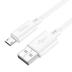 Καλώδιο σύνδεσης Hoco X88 USB σε Micro USB 2.4A για Γρήγορη Φόρτιση και Μεταφορά Δεδομένων 1m Λευκό