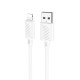 Καλώδιο σύνδεσης Hoco X88 USB σε Lightning 2.4A για Γρήγορη Φόρτιση και Μεταφορά Δεδομένων 1m Λευκό