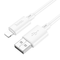 Καλώδιο σύνδεσης Hoco X88 USB σε Lightning 2.4A για Γρήγορη Φόρτιση και Μεταφορά Δεδομένων 1m Λευκό