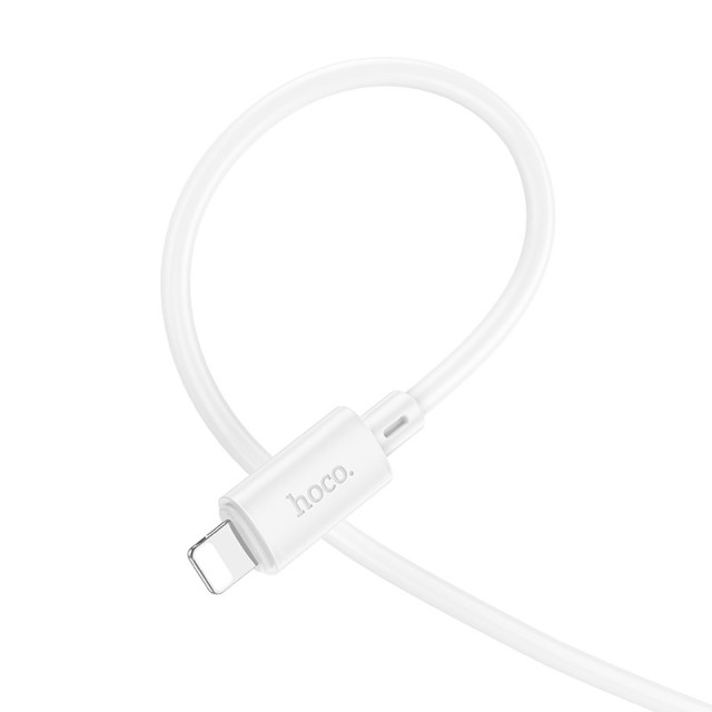 Καλώδιο σύνδεσης Hoco X88 USB σε Lightning 2.4A για Γρήγορη Φόρτιση και Μεταφορά Δεδομένων 1m Λευκό