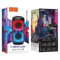 Φορητό Ηχείο Wireless Hoco BS53 Manhattan Μαύρο BT V5.1 2x20W 3600mAh USB 3.5mm FM με 2 Ασύρματα Μικρόφωνα Φορητό Ηχείο Wireless Hoco BS53 Manhattan Μαύρο BT V5.1 2x20W 3600mAh USB 3.5mm FM με 2 Ασύρματα Μικρόφωνα