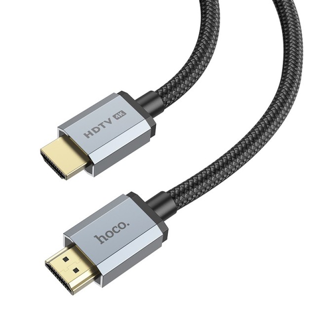 Καλώδιο σύνδεσης HDMI Hoco US03 HDMI 2.0 σε 4K 60Hz HD 18Gbps Μαύρο 1m Braided