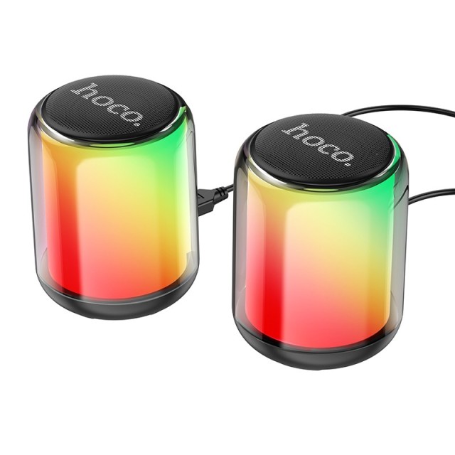 Ηχείο Wireless Hoco BS56 Colorful 2-in-1 BT V5.2 2X5W, FM, USB και 3.5mm 12 x Lighting Effects