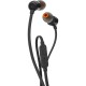 Hands Free JBL Tune 160 In-ear 3.5mm 9mm Dynamic Driver Pure Bass Sound με Μικρόφωνο JBLT160BK Μαύρο