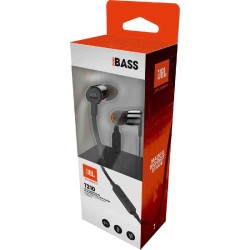 Hands Free JBL Tune 210 In-ear 3.5 mm Pure Bass Sound 8.7mm Dynamic Driver με Μικρόφωνο JBLT210BLK Μαύρο