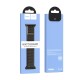 Watchband Hoco WA02 38/40/41mm από Nylon για Apple Watch series 1/2/3/4/5/6/7/8/SE Storm Black with Grey