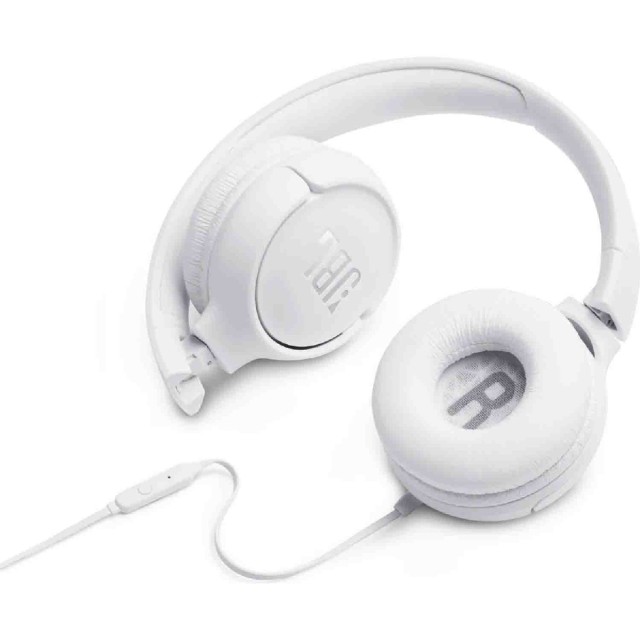 Ακουστικά Stereo On-ear JBL Tune 500 3.5mm Pure Bass Sound με Μικρόφωνο JBLT500WHT Λευκό Ακουστικά Stereo On-ear JBL Tune 500 3.5mm Pure Bass Sound με Μικρόφωνο JBLT500WHT Λευκό