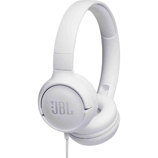 Ακουστικά Stereo On-ear JBL Tune 500 3.5mm Pure Bass Sound με Μικρόφωνο JBLT500WHT Λευκό Ακουστικά Stereo On-ear JBL Tune 500 3.5mm Pure Bass Sound με Μικρόφωνο JBLT500WHT Λευκό