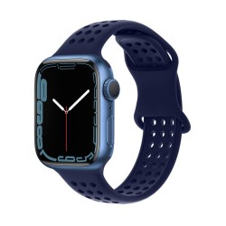 Watchband Hoco WA08 Flexible Honeycomb 38/40/41mm για Apple Watch 1/2/3/4/5/6/7/8/SE Evening Blue Silicon Band