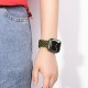 Watchband Hoco WA09 Flexible Rhombus Hollow 38/40/41mm για Apple Watch 1/2/3/4/5/6/7/8/SE Olive Green Silicon Band