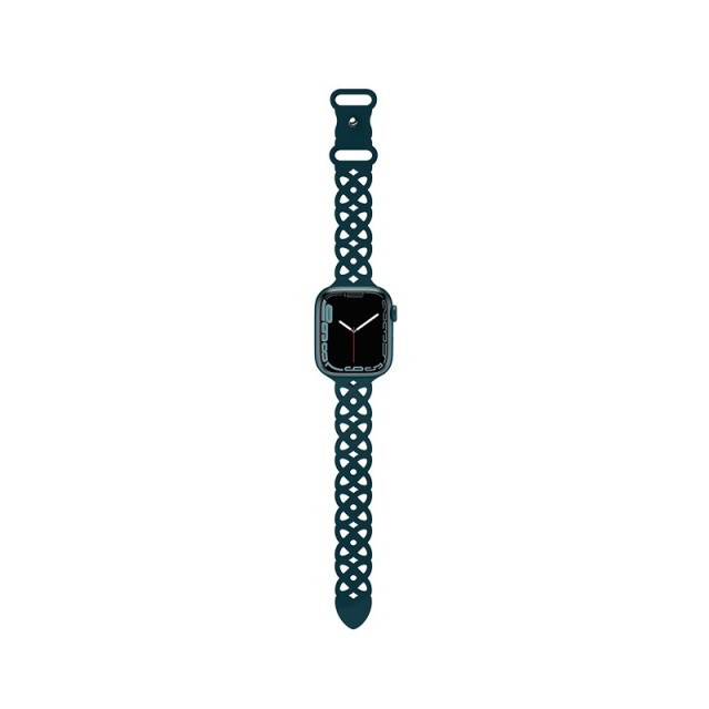 Watchband Hoco WA09 Flexible Rhombus Hollow 38/40/41mm για Apple Watch 1/2/3/4/5/6/7/8/SE Alfalfa Silicon Band