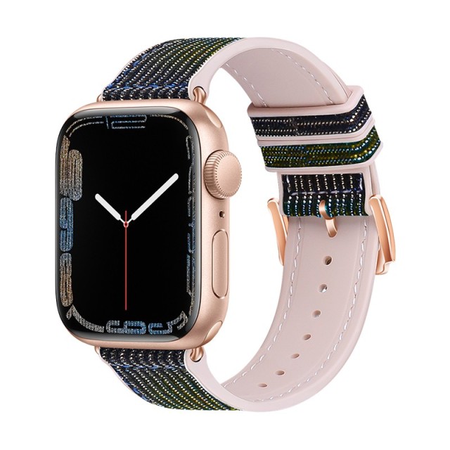 Watchband Hoco WA11 Grand series 38/40/41mm για Apple Watch 1/2/3/4/5/6/7/8/SE Μαύρο Χρυσό Μπλε Silicone Band