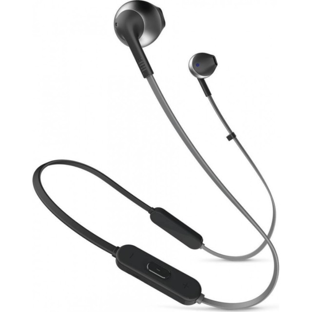 Bluetooth Hands Free JBL Tune 215 Neckband 16 ώρες Αυτονομία με Multi Pairing, Pure Bass Sound, Συμβατό με Voice Assistant JBLT215BTBLK Μαύρο