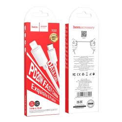Καλώδιο Hoco X88 USB-C σε Lightning PD20W Λευκό 1m