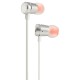 Hands Free JBL Tune 290 In-ear 3.5 mm Pure Bass Sound 8.7mm με Μικρόφωνο και Πλακέ Καλώδιο JBLT290SIL Ασημί