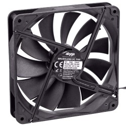 Case Fan Akyga AW-14A-BK 140mm Molex + 3pin Μαύρο