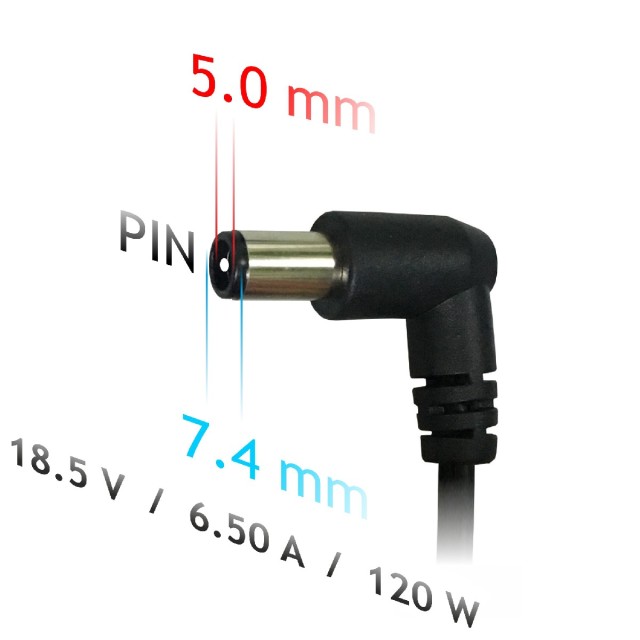 Τροφοδοτικό Notebook Akyga AK-ND-46 18.5V / 6.5A 120W 7.4x5.0mm + pin HP 1.2m