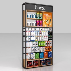 Stand Hoco Επιδαπέδιο A1 Σιδερένιο Γκρι (120x30x240 cm) με 65 Γάντζους 15cm 3.0 Stand Hoco Επιδαπέδιο A1 Σιδερένιο Γκρι (120x30x240 cm) με 65 Γάντζους 15cm 3.0