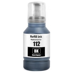 Μελάνι EPSON Συμβατό E112 C13T06C14A 127ml Σελίδες:7500 Black C13T06C14A για L11160, L15150, L15160, L15180, L6460, L6490, L6550, L6570, L6580, M15140, M15180