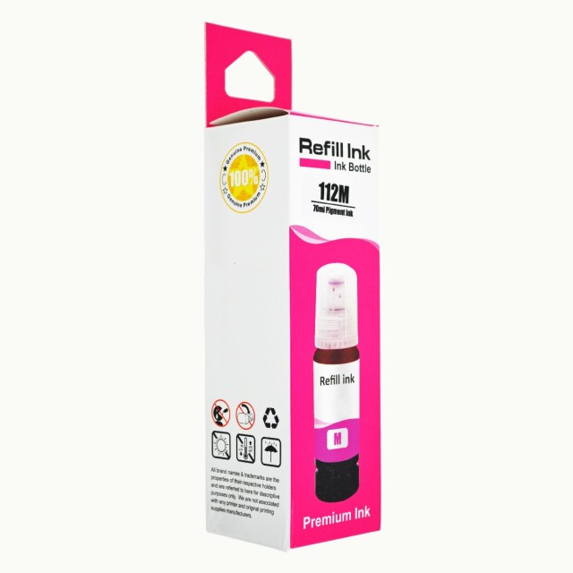 Μελάνι EPSON Συμβατό E112 C13T06C34A 70ml Σελίδες: 6000 Magenta C13T06C14A για L11160, L15150, L15160, L15180, L6460, L6490, L6550, L6570, L6580, M15140, M15180