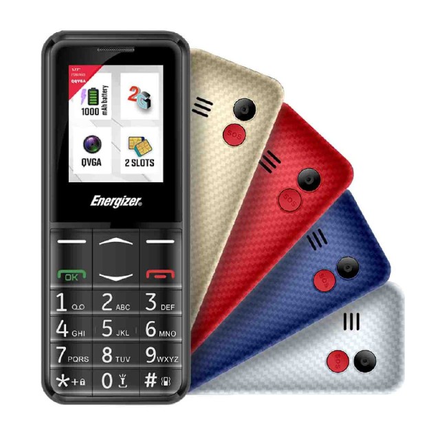 Energizer Feature E4 32MB/2GB Dual Sim 2G 1.77" Μαύρο, με πλήκτρο SOS