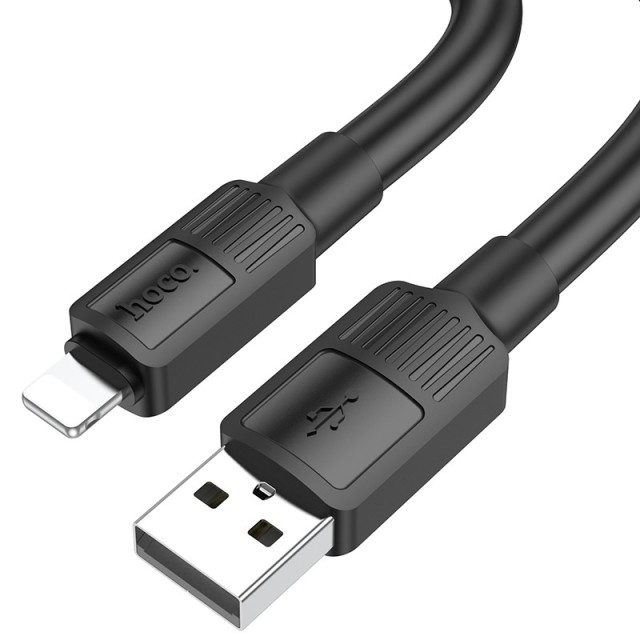 Καλώδιο σύνδεσης Hoco X84 Solid USB σε Lightning 2.4A 1m Μαύρο Υψηλής Αντοχής