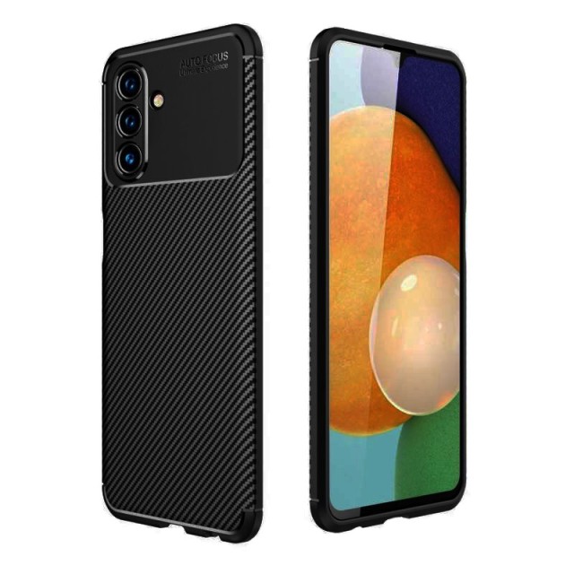 Θήκη Ancus AutoFocus Carbon Fiber για Samsung A13 A136F A04s A047F Μαύρη