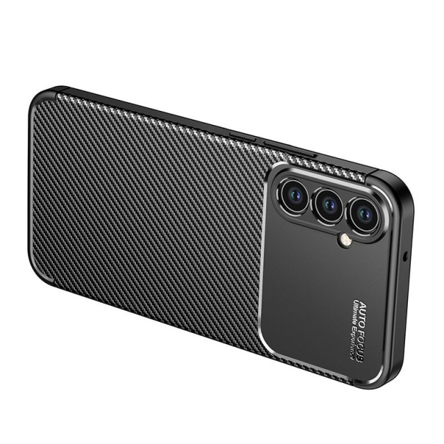 Θήκη Ancus AutoFocus Carbon Fiber για Samsung A14 A146B A145F Μαύρη