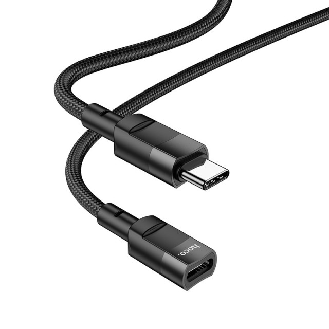 Καλώδιο Προέκτασης Hoco U107 USB-C σε USB-C 2.0 3A OTG Braided Μαύρο 1.2m Καλώδιο Προέκτασης Hoco U107 USB-C σε USB-C 2.0 3A OTG Braided Μαύρο 1.2m