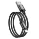 Καλώδιο Hoco X89 Wind USB σε Lightning 2.4A Braided Μαύρο 1m