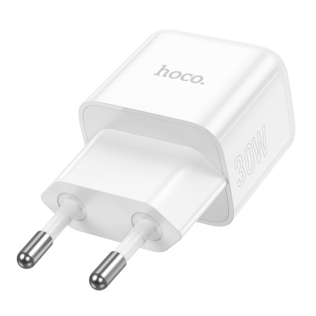 Φορτιστής Ταξιδίου Hoco N32 Glory USB-C PD30W Small Body 5V/3A Λευκός