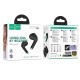 Wireless Headset Hoco EQ1 Music Guide TWS V5.3 με Πλήκτρο Ελέγχου Συμβατό με Siri και LED Ένδειξη Μαύρο