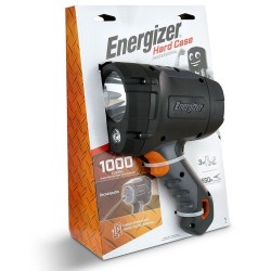 Φακός Εργασίας Energizer Hard Case Επαναφορτιζόμενος 1000 lm Απόσταση 550m Μαύρος